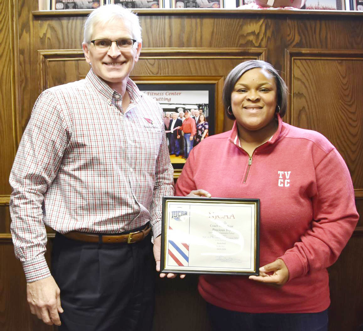 Ivy receives Region XIV Coach of the Year